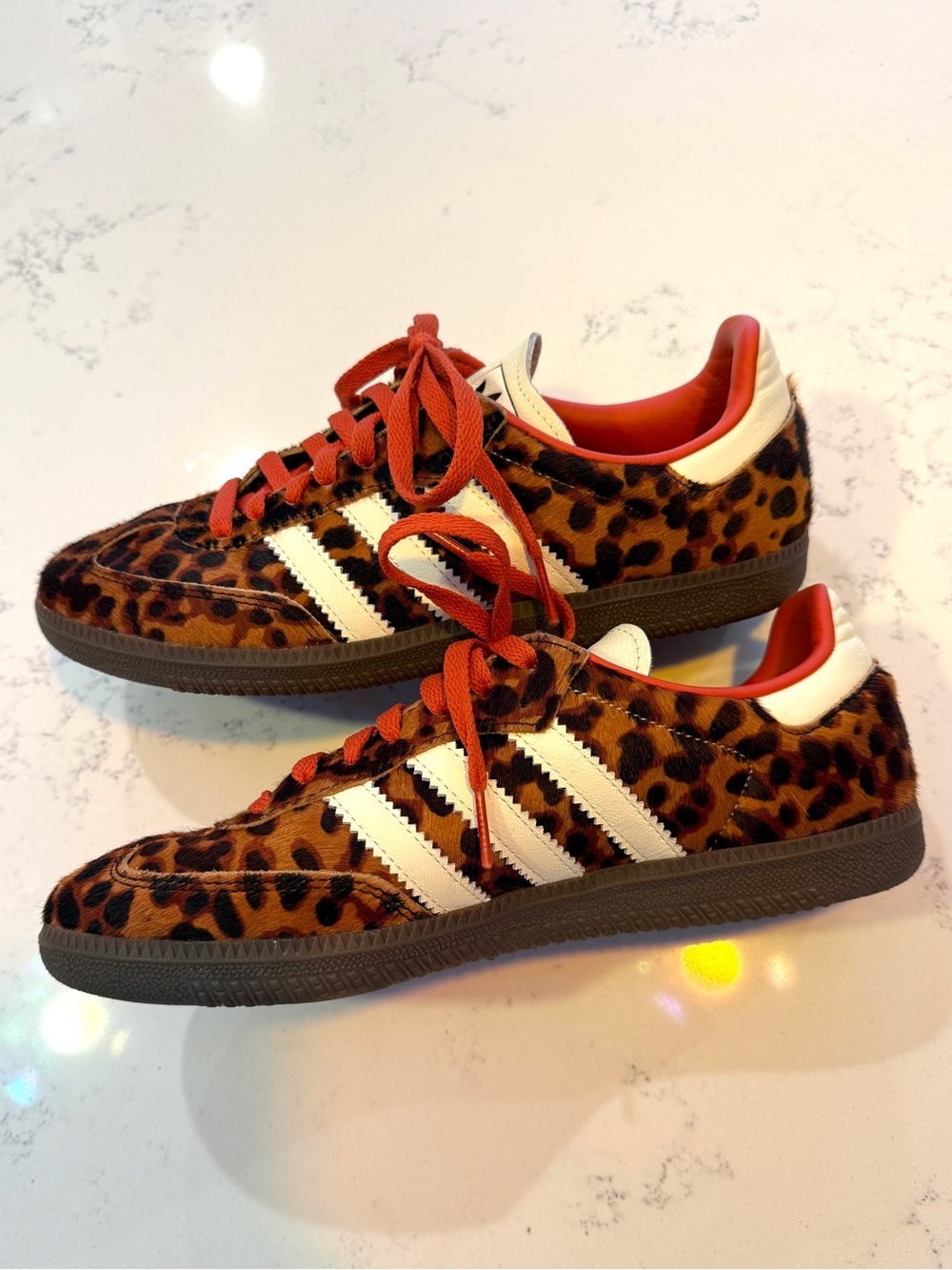 Adidas Samba OG Red Leopard sneakers women’s 8 - Picture 2 of 8